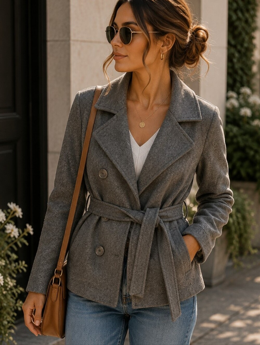 Black Lipstick Grey Peacoat